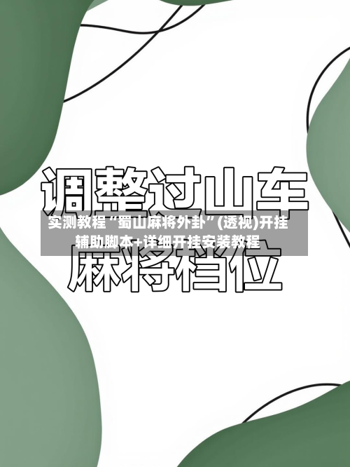 实测教程“蜀山麻将外卦”(透视)开挂辅助脚本+详细开挂安装教程