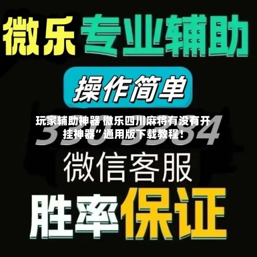 玩家辅助神器 微乐四川麻将有没有开挂神器”通用版下载教程！-第2张图片