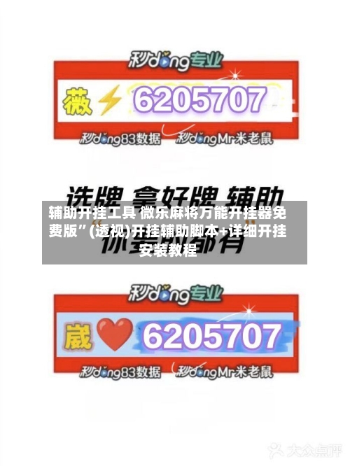 辅助开挂工具 微乐麻将万能开挂器免费版”(透视)开挂辅助脚本+详细开挂安装教程
