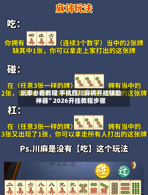 玩家必看教程 手机四川麻将开挂辅助神器”2026开挂教程步骤-第3张图片