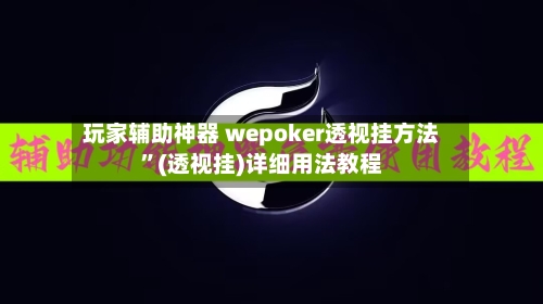 玩家辅助神器 wepoker透视挂方法”(透视挂)详细用法教程-第3张图片