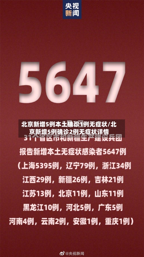 北京新增5例本土确诊1例无症状/北京新增5例确诊2例无症状详情
