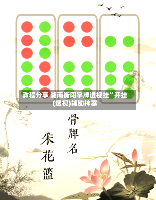 教程分享 湖南衡阳字牌透视挂”开挂(透视)辅助神器-第2张图片