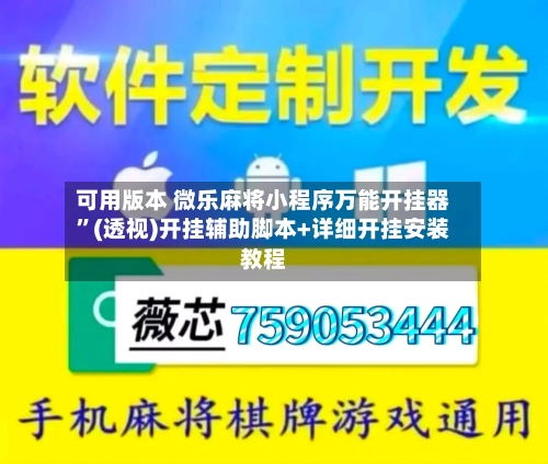 可用版本 微乐麻将小程序万能开挂器”(透视)开挂辅助脚本+详细开挂安装教程-第3张图片