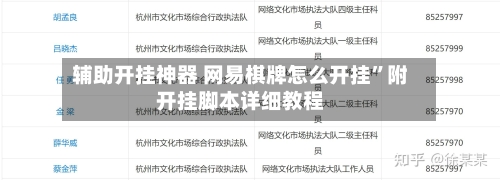 辅助开挂神器 网易棋牌怎么开挂”附开挂脚本详细教程-第2张图片