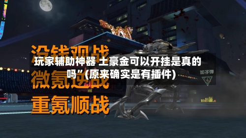 玩家辅助神器 土豪金可以开挂是真的吗”(原来确实是有插件)-第1张图片