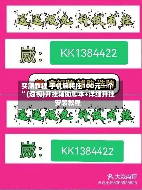 实测教程 手机麻将挂100元一个”(透视)开挂辅助脚本+详细开挂安装教程-第2张图片