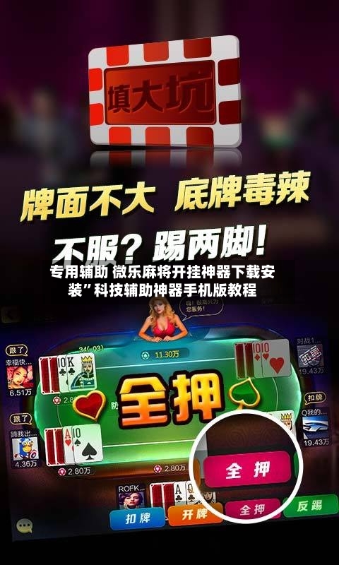 专用辅助 微乐麻将开挂神器下载安装	”科技辅助神器手机版教程-第2张图片