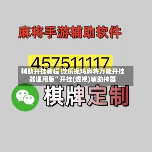 辅助开挂教程 微乐捉鸡麻将万能开挂器通用版	”开挂(透视)辅助神器-第2张图片