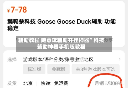 辅助教程 随意玩辅助开挂神器”科技辅助神器手机版教程-第2张图片