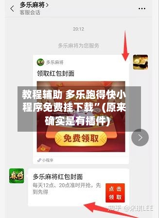 教程辅助 多乐跑得快小程序免费挂下载	”(原来确实是有插件)-第2张图片