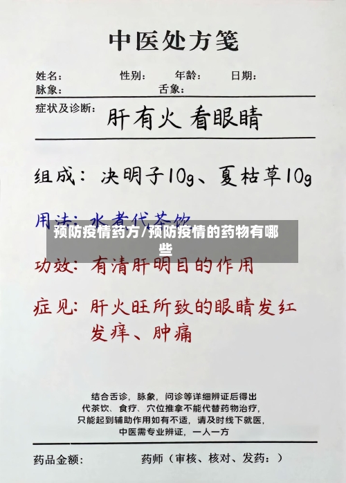 预防疫情药方/预防疫情的药物有哪些-第2张图片