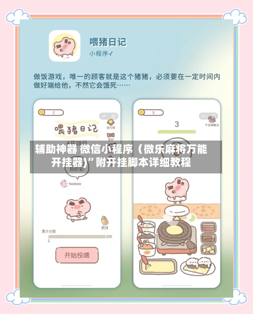 辅助神器 微信小程序(微乐麻将万能开挂器)”附开挂脚本详细教程