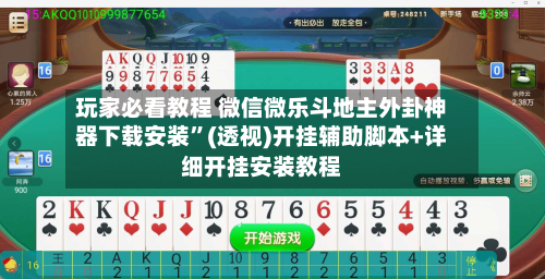 玩家必看教程 微信微乐斗地主外卦神器下载安装	”(透视)开挂辅助脚本+详细开挂安装教程-第2张图片