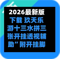 2026最新版下载 玖天乐游十三水拼三张开挂透视辅助”附开挂脚本详细教程-第3张图片