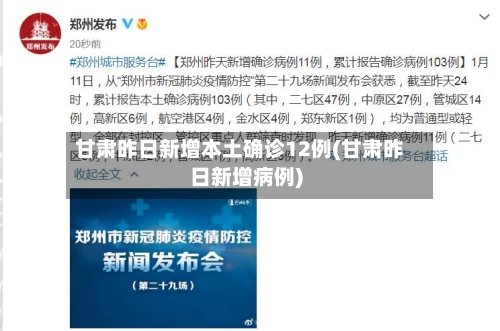 甘肃昨日新增本土确诊12例(甘肃昨日新增病例)-第3张图片