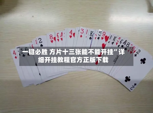 一键必胜 方片十三张能不能开挂”详细开挂教程官方正版下载-第2张图片