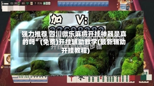 强力推荐 四川微乐麻将开挂神器是真的吗”(免费)开挂辅助教学(最新辅助开挂教程)-第2张图片