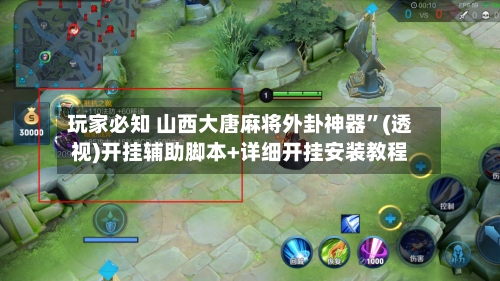 玩家必知 山西大唐麻将外卦神器”(透视)开挂辅助脚本+详细开挂安装教程-第2张图片