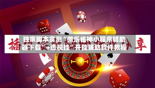 独家脚本实测“微乐雀神小程序辅助器下载”+透视挂”开挂辅助软件教程-第2张图片