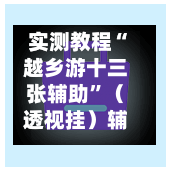 实测教程“越乡游十三张辅助”（透视挂）辅助神器教程-第3张图片