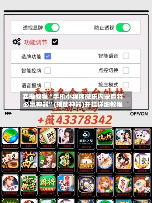 实操教程“手机小程序微乐内蒙麻将必赢神器	”(辅助神器)开挂详细教程-第2张图片