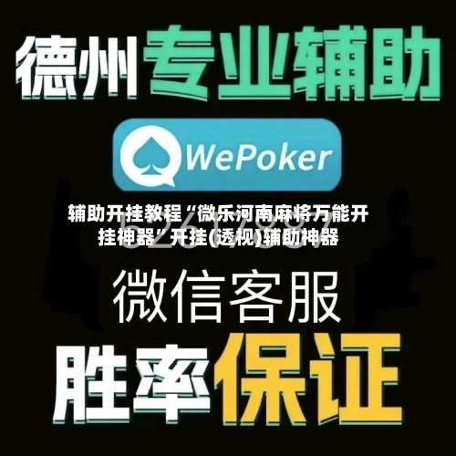 辅助开挂教程“微乐河南麻将万能开挂神器”开挂(透视)辅助神器-第2张图片