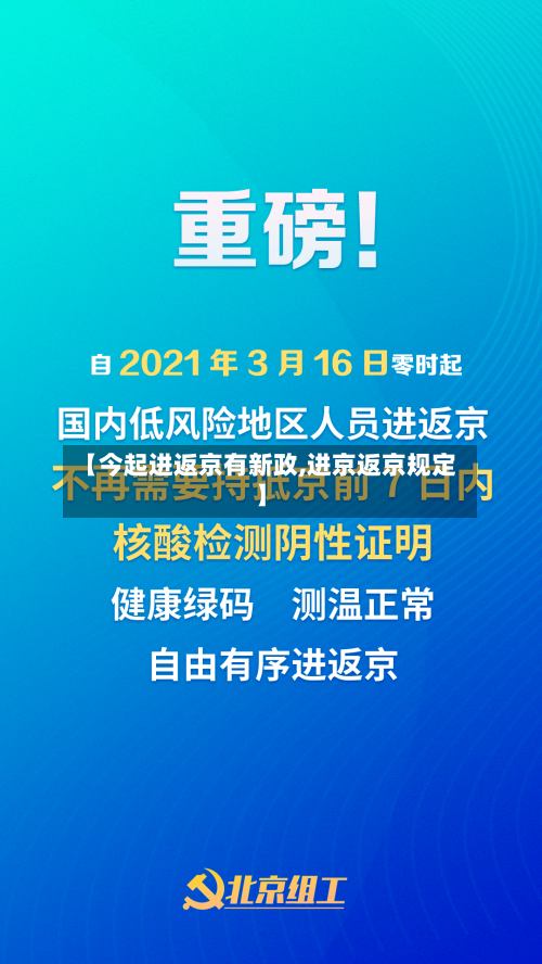 【今起进返京有新政,进京返京规定】-第2张图片