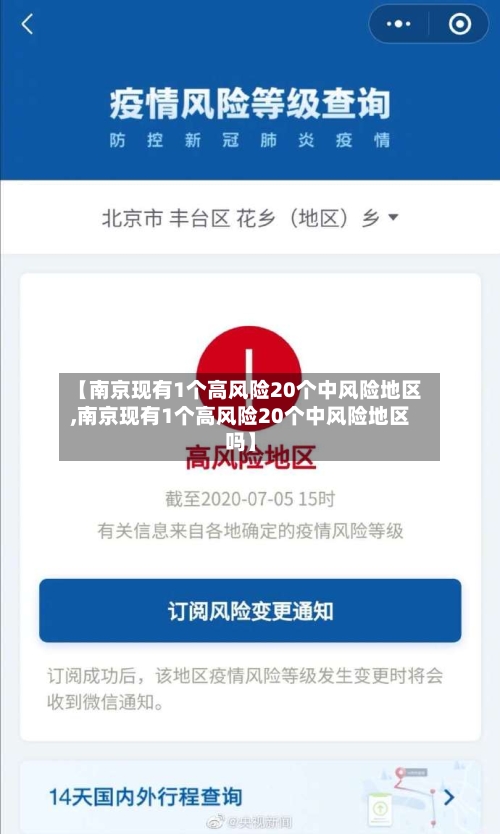 【南京现有1个高风险20个中风险地区,南京现有1个高风险20个中风险地区吗】-第2张图片