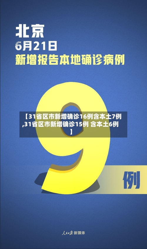【31省区市新增确诊16例含本土7例,31省区市新增确诊15例 含本土6例】