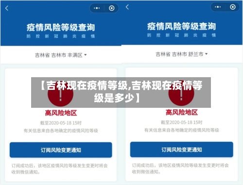 【吉林现在疫情等级,吉林现在疫情等级是多少】