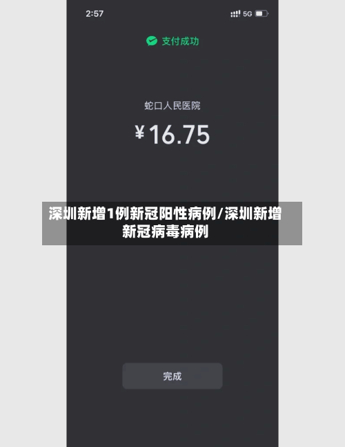深圳新增1例新冠阳性病例/深圳新增新冠病毒病例-第2张图片