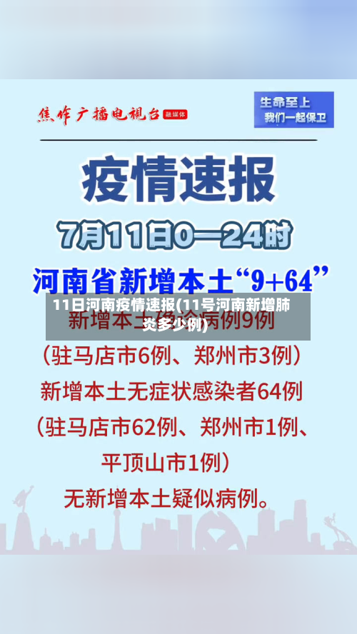 11日河南疫情速报(11号河南新增肺炎多少例)-第2张图片