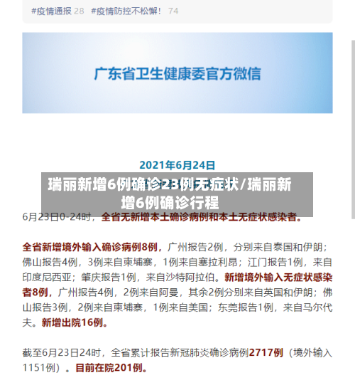 瑞丽新增6例确诊23例无症状/瑞丽新增6例确诊行程