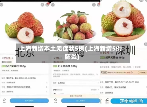 上海新增本土无症状5例(上海新增5例肺炎)-第2张图片