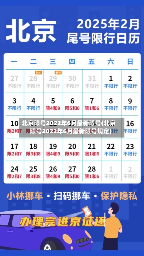 北京限号2022年6月最新限号(北京限号2022年6月最新限号规定)-第3张图片
