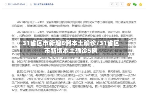 31省区市新增8例本土确诊/31省区市新增本土确诊5例-第3张图片