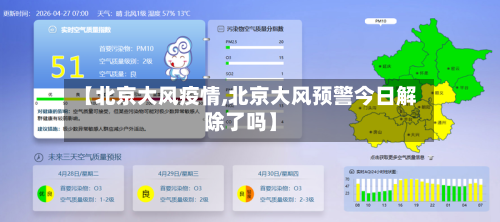 【北京大风疫情,北京大风预警今日解除了吗】