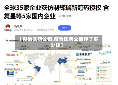 【疫情医药公司,疫情医药公司挣了多少钱】