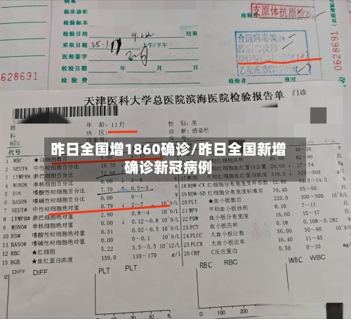 昨日全国增1860确诊/昨日全国新增确诊新冠病例