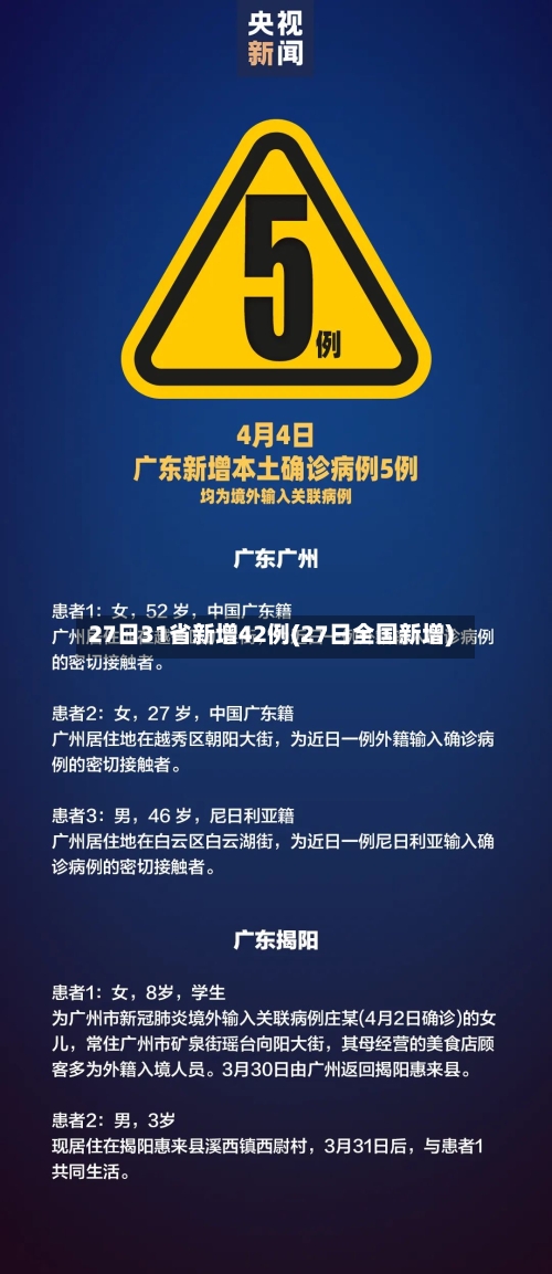 27日31省新增42例(27日全国新增)-第2张图片