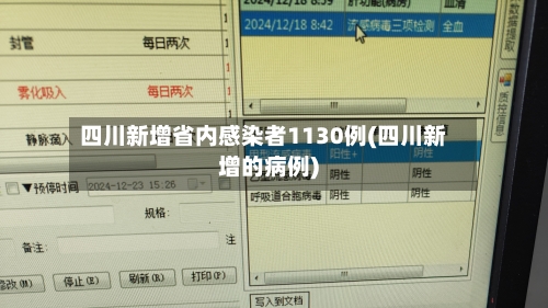 四川新增省内感染者1130例(四川新增的病例)