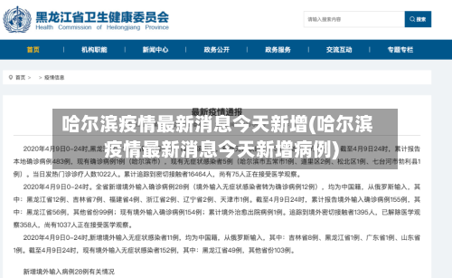 哈尔滨疫情最新消息今天新增(哈尔滨疫情最新消息今天新增病例)-第2张图片