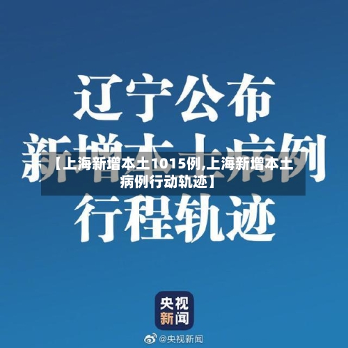 【上海新增本土1015例,上海新增本土病例行动轨迹】-第2张图片