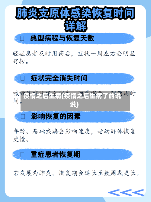疫情之后生病(疫情之后生病了的说说)
