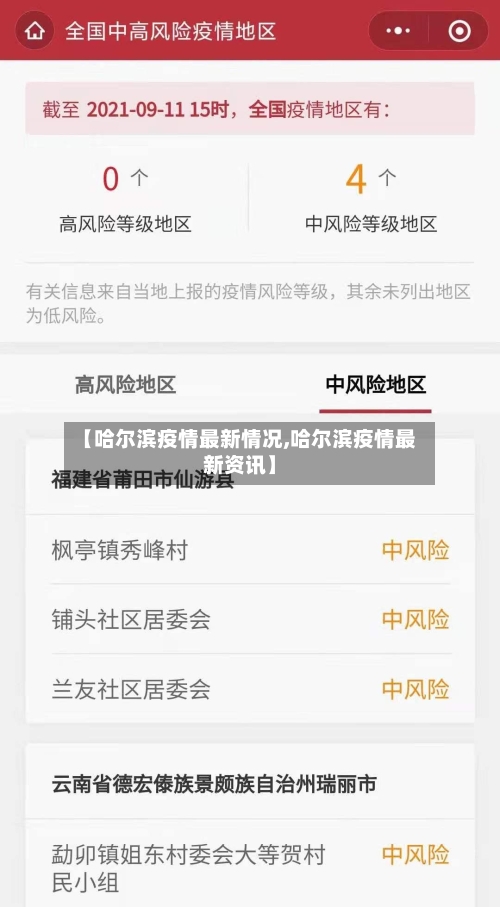 【哈尔滨疫情最新情况,哈尔滨疫情最新资讯】