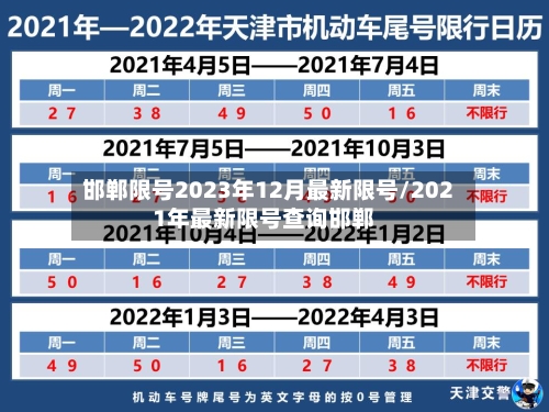 邯郸限号2023年12月最新限号/2021年最新限号查询邯郸-第2张图片