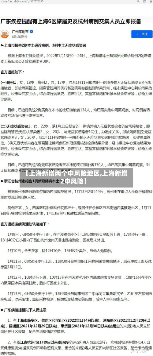 【上海新增两个中风险地区,上海新增2中风险】
