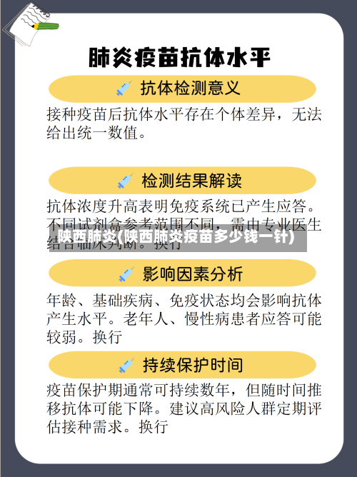 陕西肺炎(陕西肺炎疫苗多少钱一针)