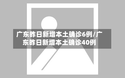 广东昨日新增本土确诊6例/广东昨日新增本土确诊40例-第3张图片